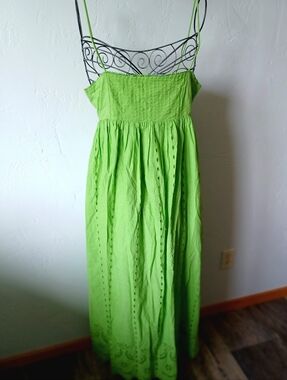 Zara | Dresses | Long Zara Green And Teal Zebra Striped Dress | Poshmark